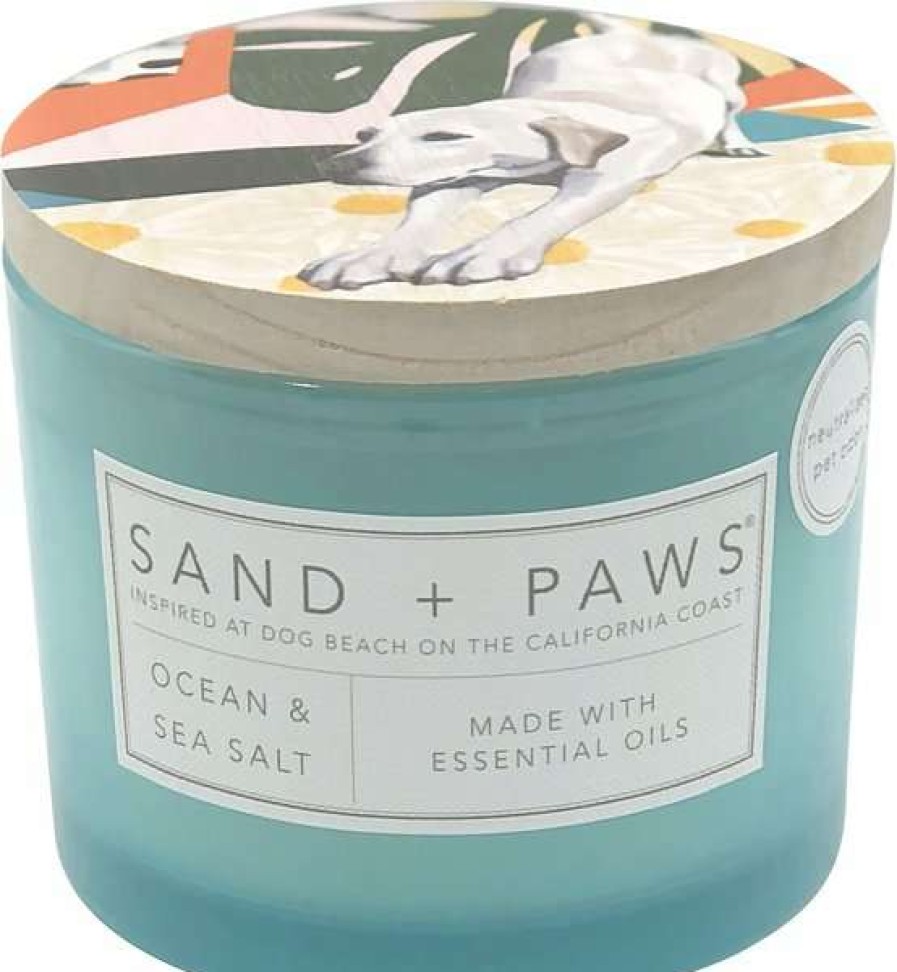 Home Goods * | Sand + Paws Lab Ocean Sea Salt Scented Candle, 12-Oz Jar Promotions