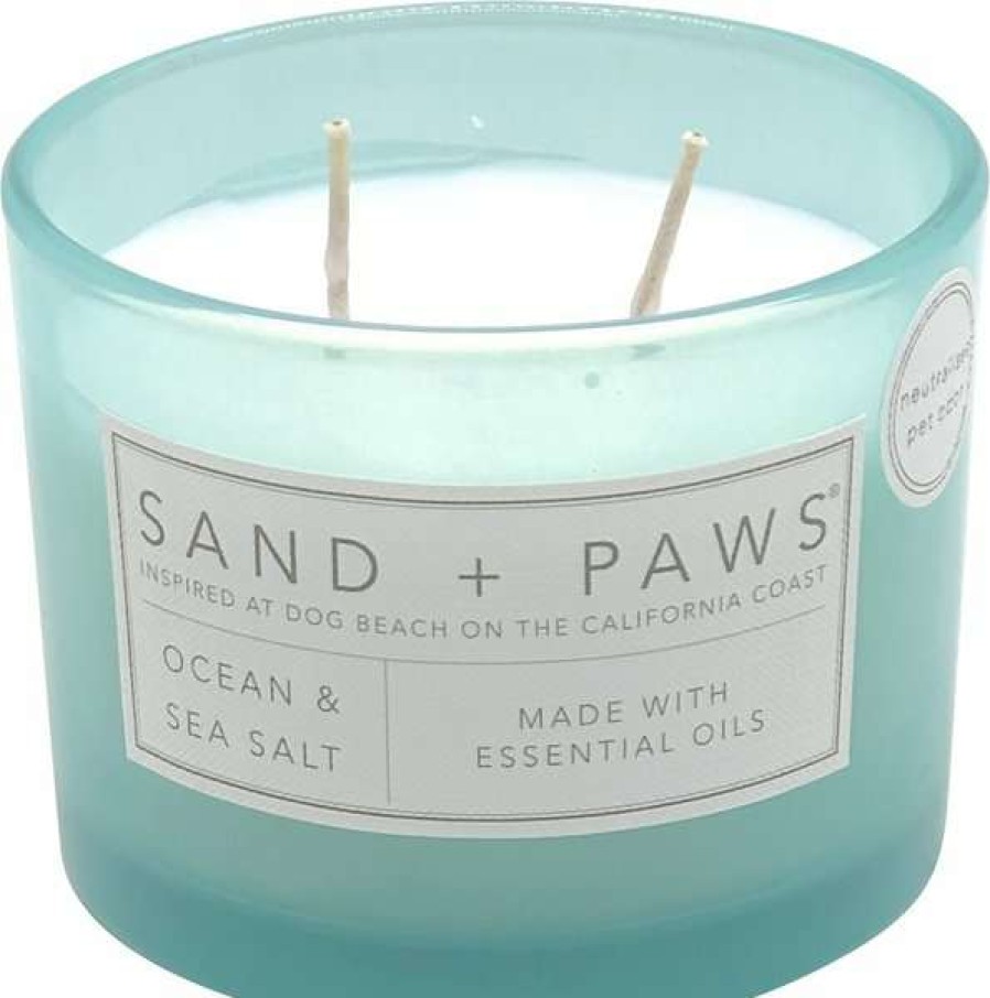 Home Goods * | Sand + Paws Lab Ocean Sea Salt Scented Candle, 12-Oz Jar Promotions