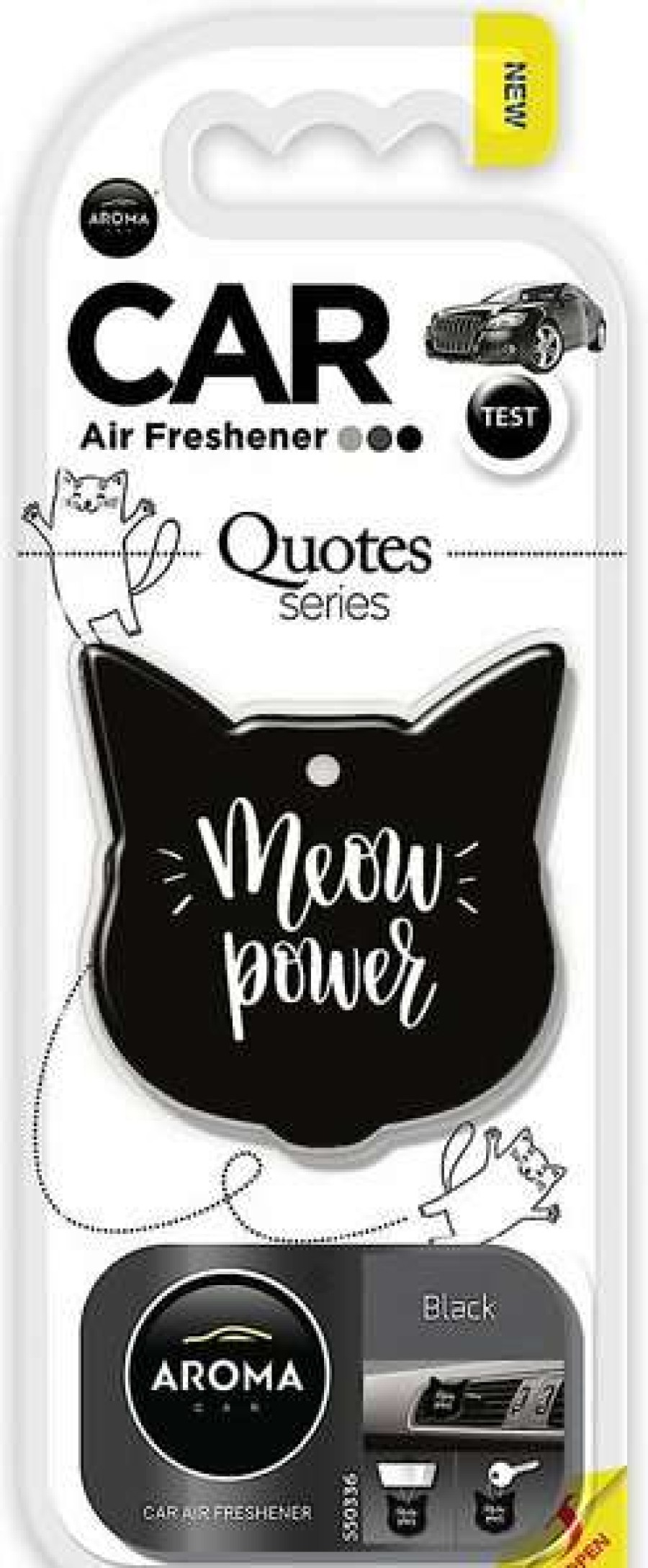 Cleaning & Potty * | Aroma Car Quotes Series Black Car Air Freshener Shop