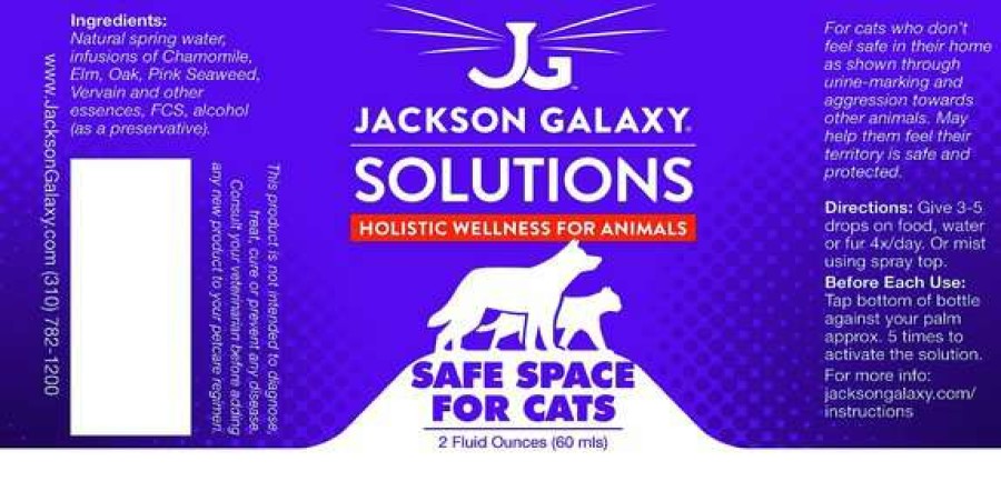 Cat * | Jackson Galaxy Solutions Solutions Safe Space Cat Solution, 2-Oz Promotions