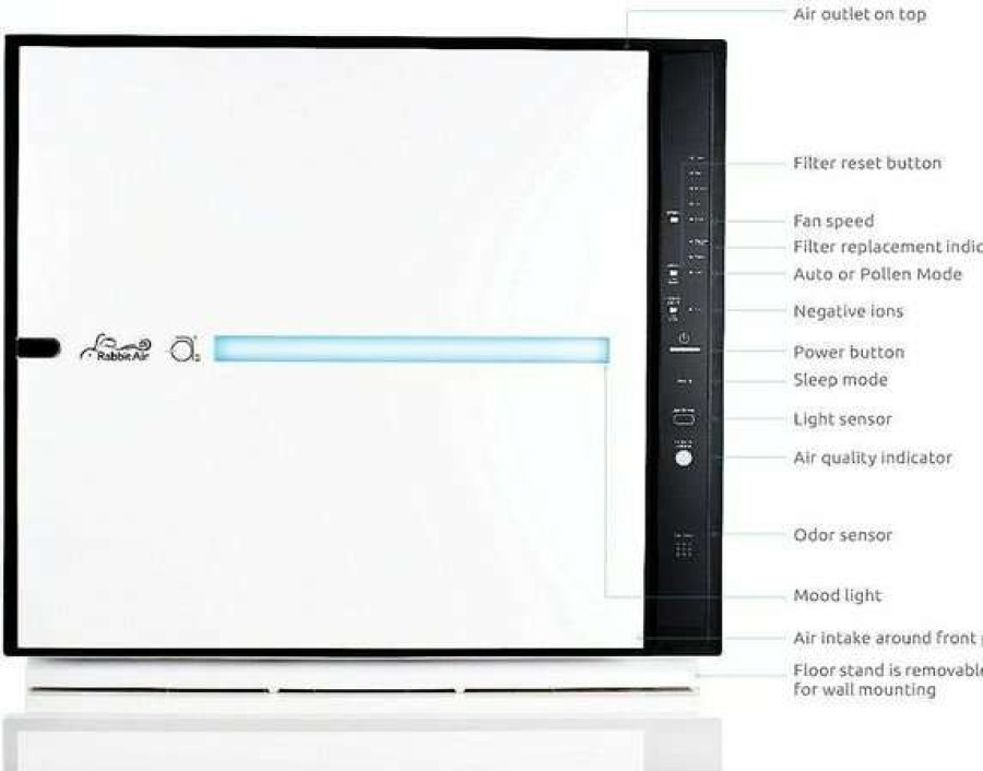 Cleaning & Potty * | Rabbit Air Minusa2 Allergy Spa-780A Pet Odor Air Purifier, White Shop