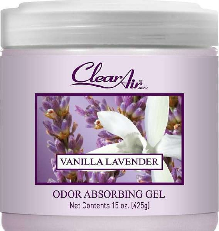 Cleaning & Potty * | Clear Air Odor Vanilla Lavender Absorbing Solid Gel, 15-Oz Jar Shop