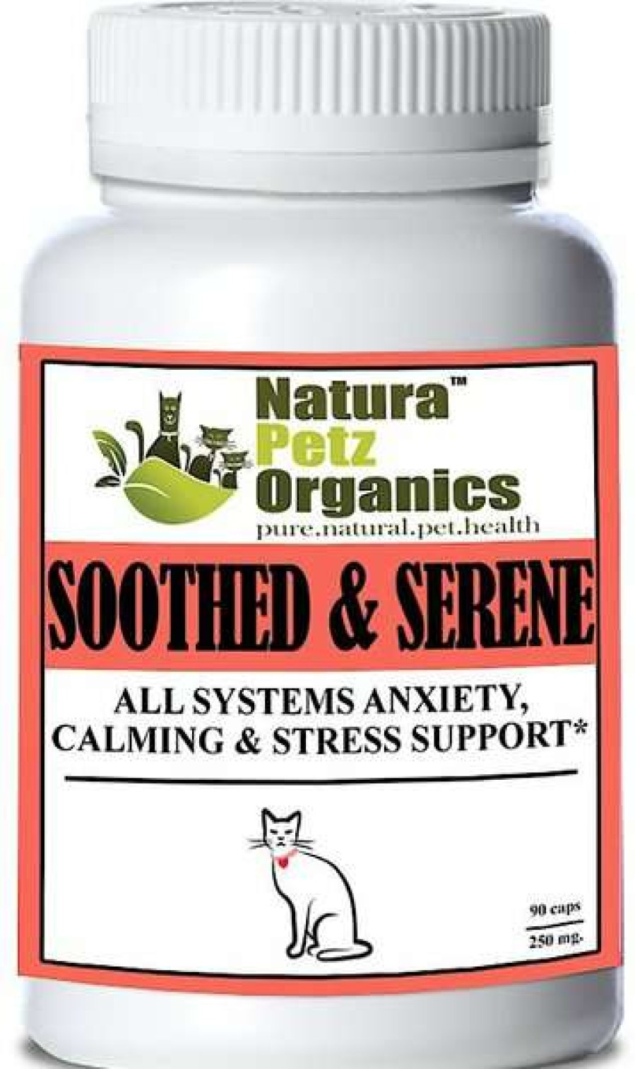 Cat * | Natura Petz Organics Soothed & Serene* All Systems Anxiety, Calming & Stress Support* Cat Supplement, 90 Count Sale