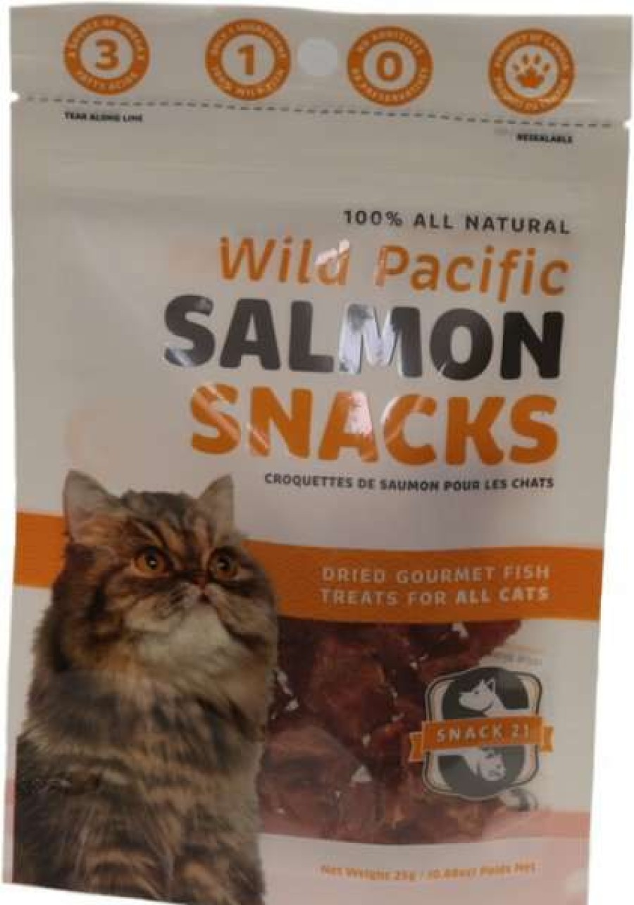 Cat * | Snack 21 Treats Salmon Snacks Cat Treats, 0.88-Oz Bag Shop