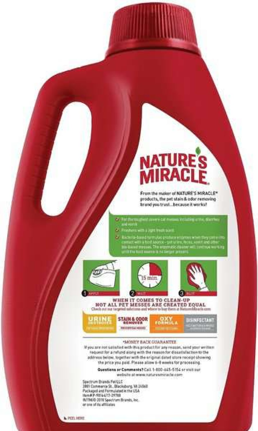 Cat * | Nature'S Miracle Advanced Cat Enzymatic Severe Mess Stain & Odor Eliminator, 1-Gal Bottle Outlet