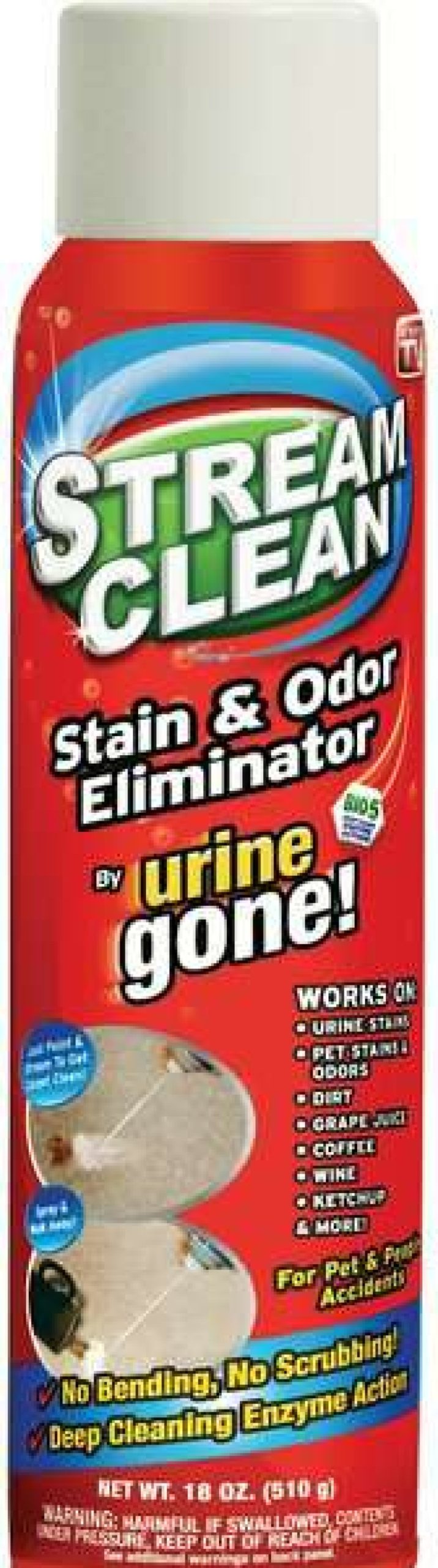 Cleaning & Potty * | Urine Gone Stream Clean Pet Stain & Odor Eliminator Spray, 18-Oz Bottle Hot Sale