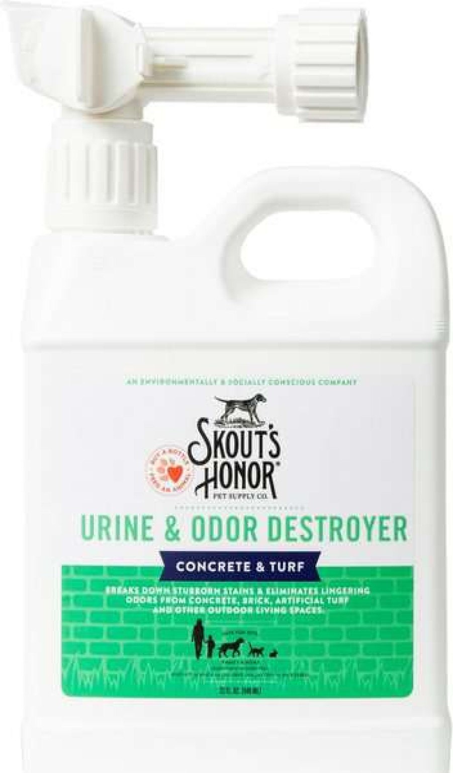 Cleaning & Potty * | Skout'S Honor Outdoor Turf & Concrete Urine & Odor Destroyer Spray, 32-Oz Bottle Sale