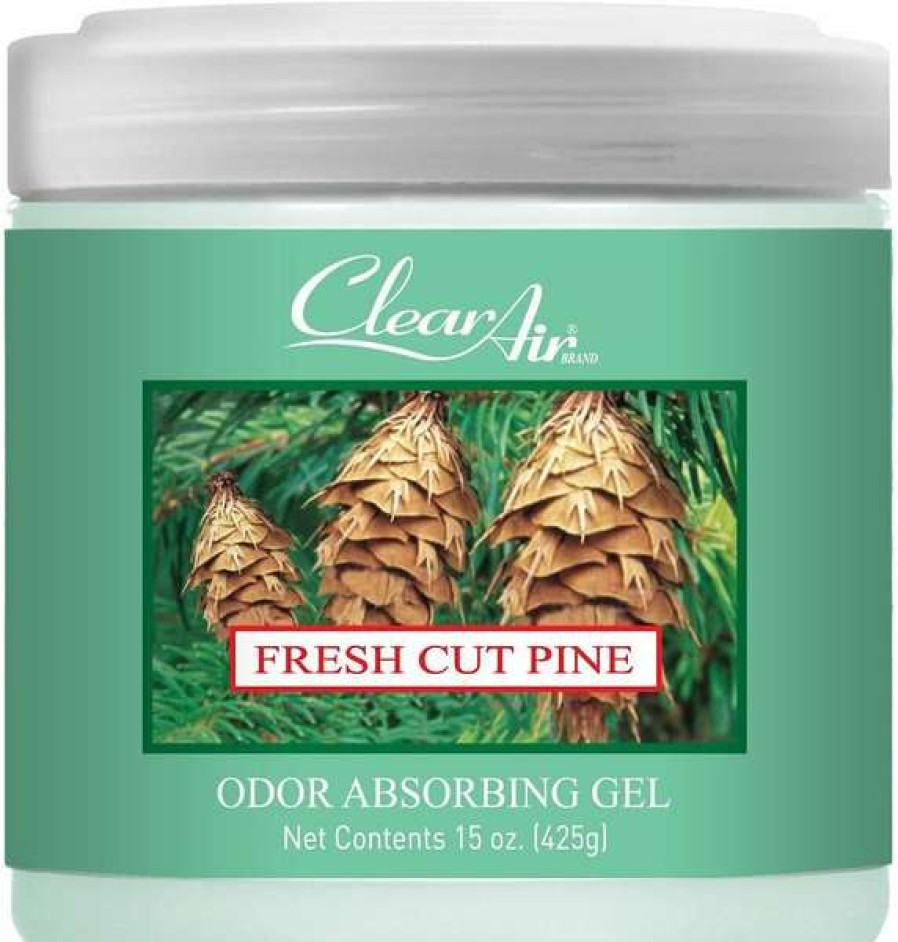 Cleaning & Potty * | Clear Air Odor Fresh Cut Pine Absorbing Solid Gel, 15-Oz Jar Discount