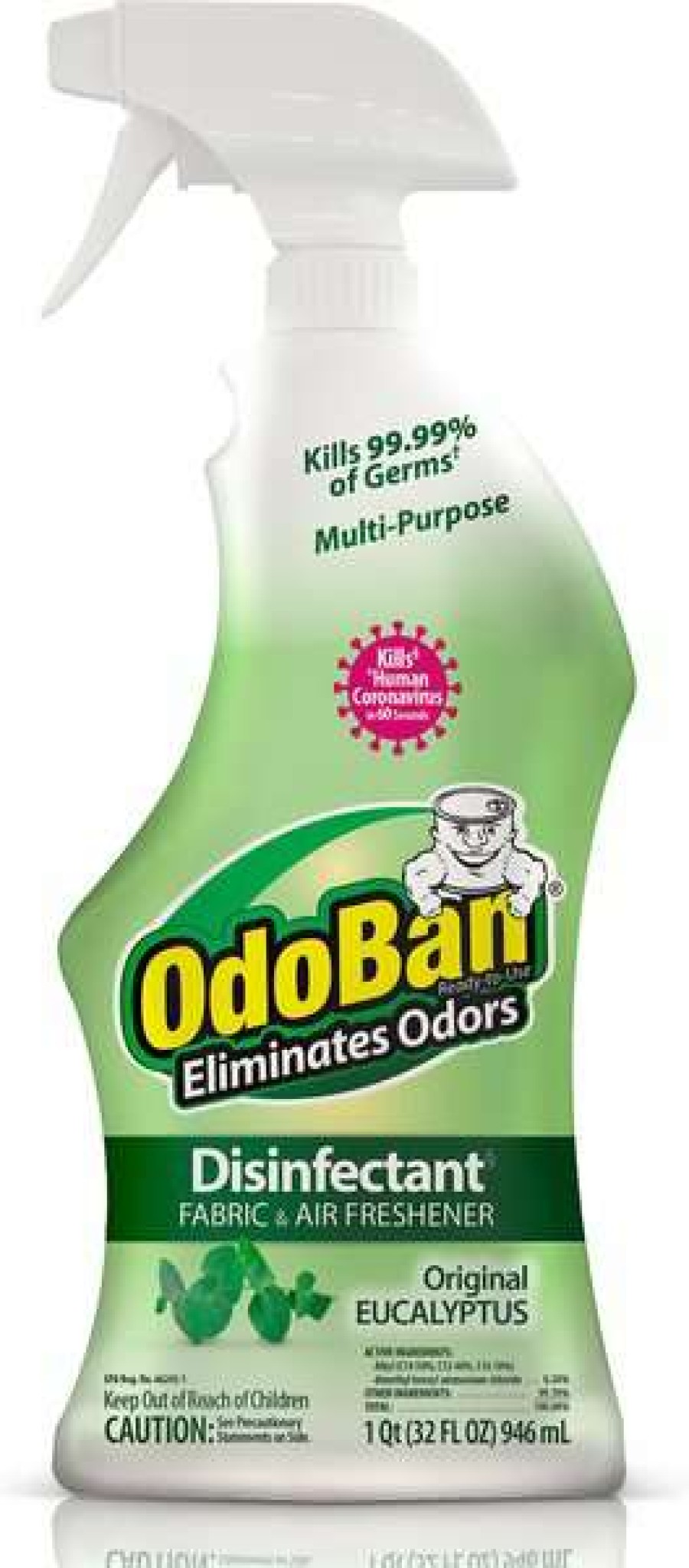 Cleaning & Potty * | Odoban Disinfectant Fabric & Air Freshener Spray, Eucalyptus Scent, 32-Oz Bottle Online