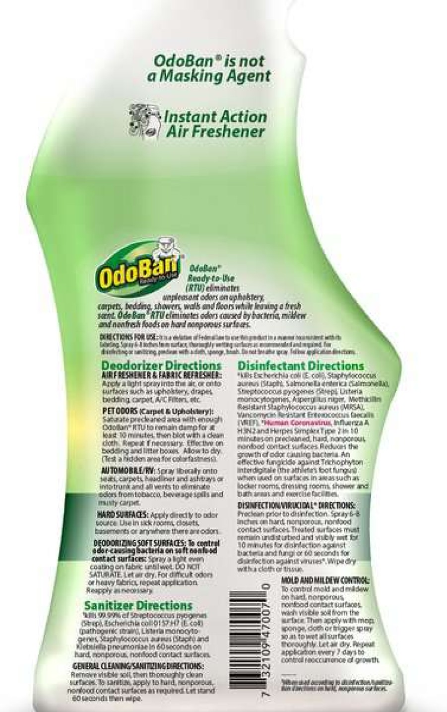 Cleaning & Potty * | Odoban Disinfectant Fabric & Air Freshener Spray, Eucalyptus Scent, 32-Oz Bottle Online