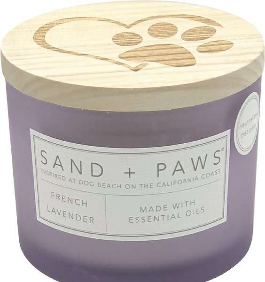 Home Goods * | Sand + Paws Heart/Paw French Lavender Scented Candle, 12-Oz Jar Shop