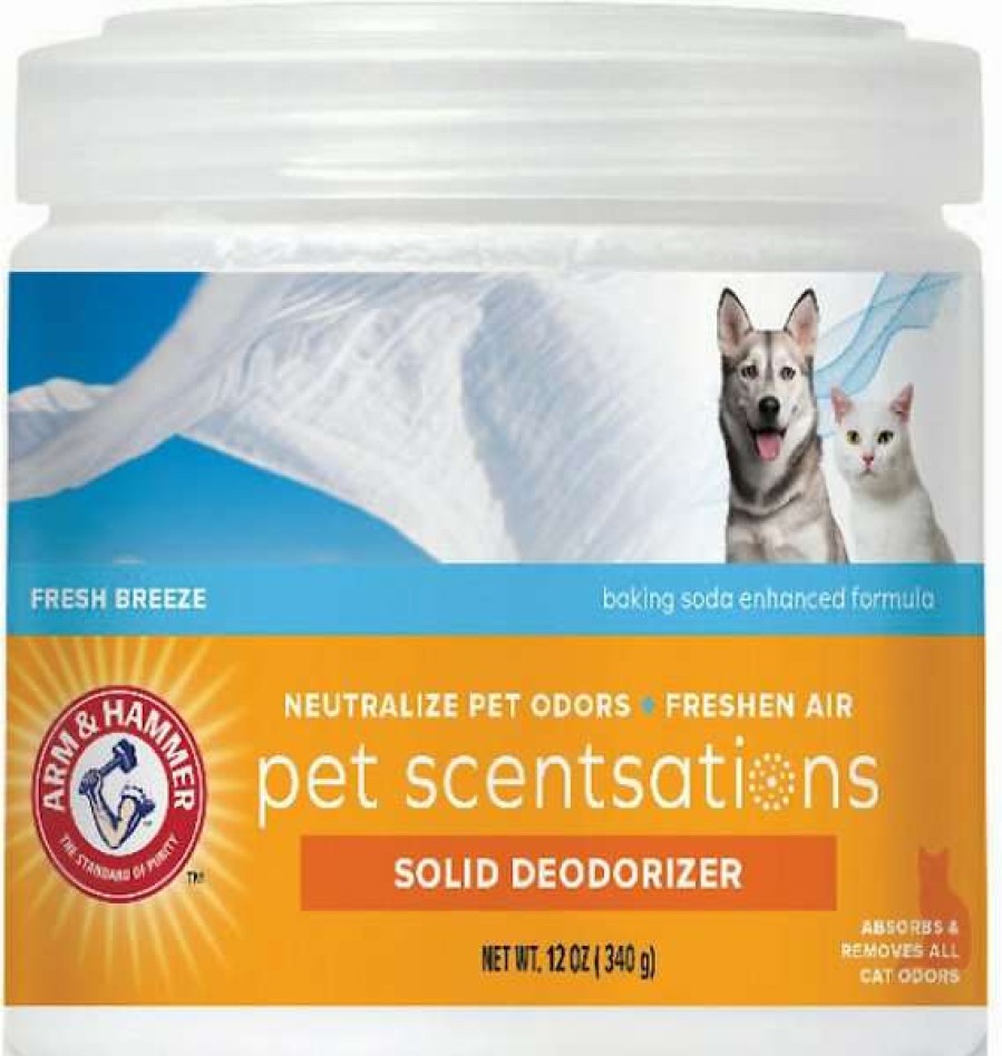 Cleaning & Potty * | Arm & Hammer Pet Scentsations Fresh Breeze Solid Deodorizer, 12-Oz Jar Discount