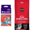 Cat * | Bundle: Feliway Multicat Calming Diffuser Refill For Cats, 30 Day, 1 Count + World'S Best Multi-Cat Unscented Clumping Corn Cat Litter, 28-Lb Bag Discount