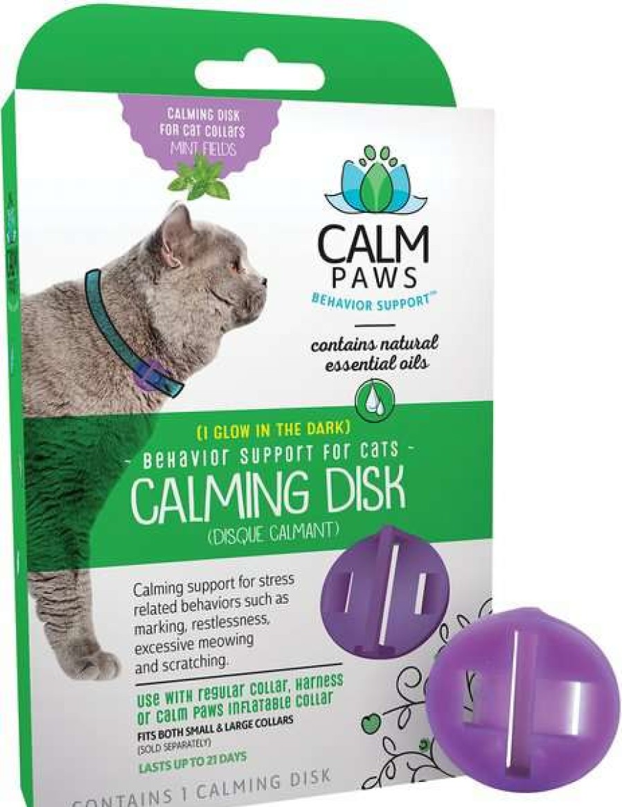 Cat * | Calm Paws Behavior Support Calming Disk Collar Attachment For Cats Sale