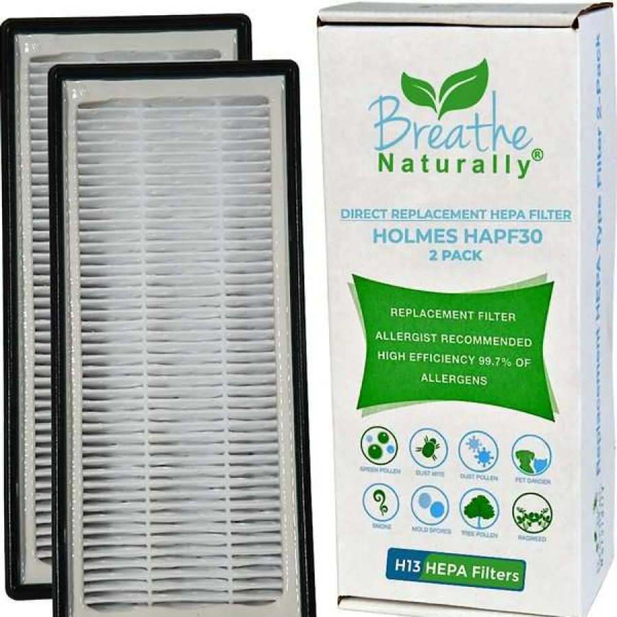 Cleaning & Potty * | Breathe Naturally Replacement Hepa Filter For Holmes Hapf30 Series Air Purifiers U2, 2 Count Hot Sale