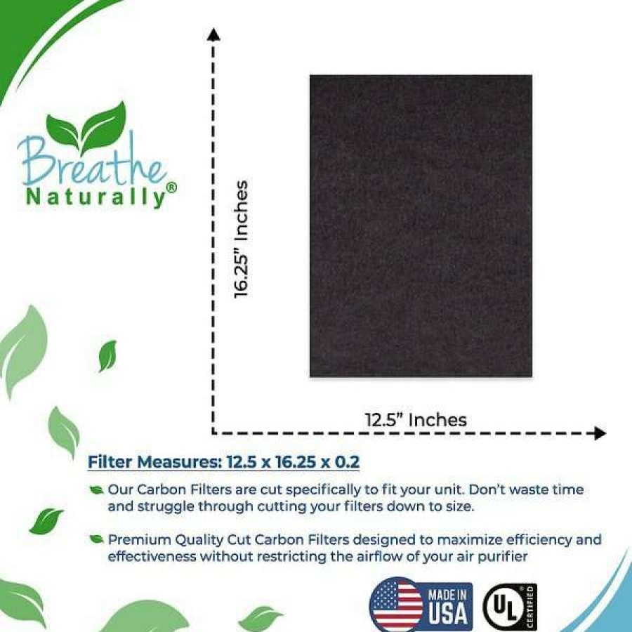 Cleaning & Potty * | Breathe Naturally Replacement Carbon Prefilters For Fellowes Ap-300Ph Series Air Purifiers, 3 Count Hot Sale