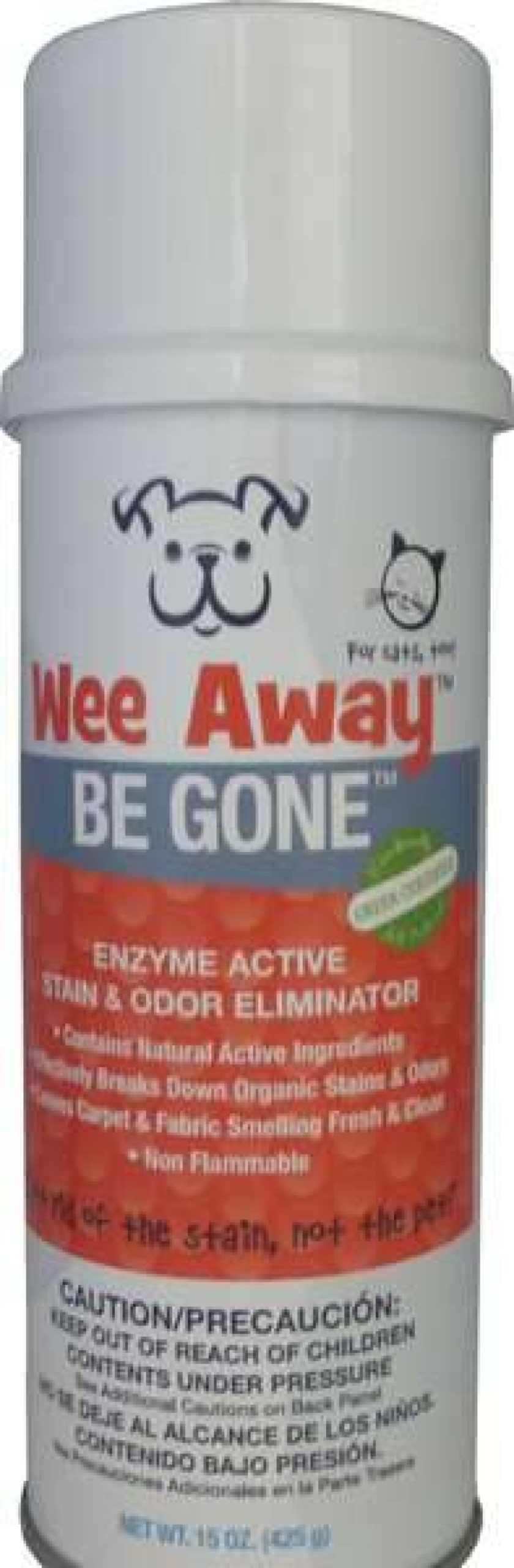 Cleaning & Potty * | Wee Away Be Gone Enzyme Active Stain & Odor Eliminator For Dogs & Cats, 15-Oz Bottle Promotions