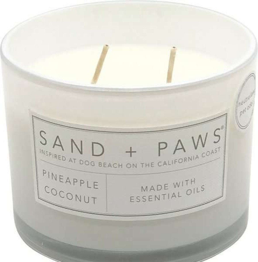 Home Goods * | Sand + Paws Paws Pineapple Coconut Scented Candle, 12-Oz Jar Sale