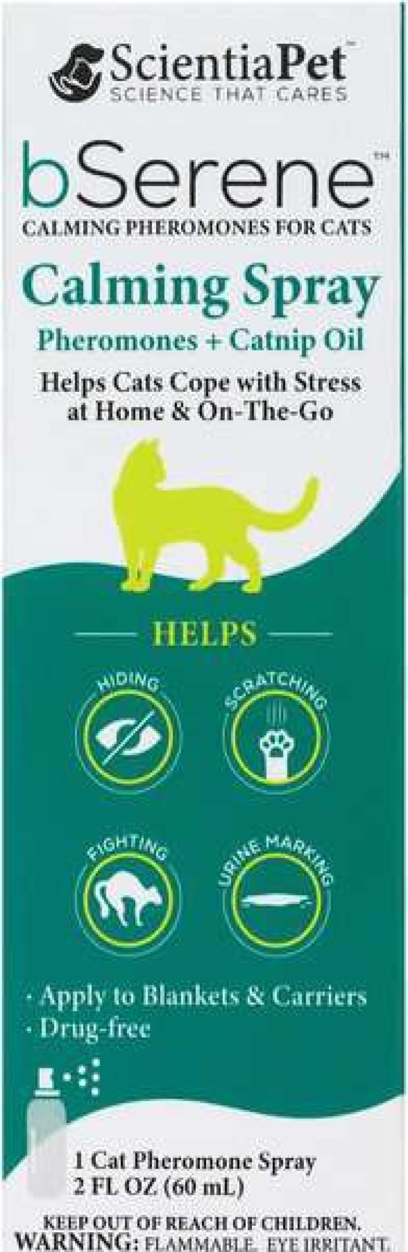 Cat * | Bserene Pheromone & Catnip Oil Calming Spray For Cats, 2-Oz Discount