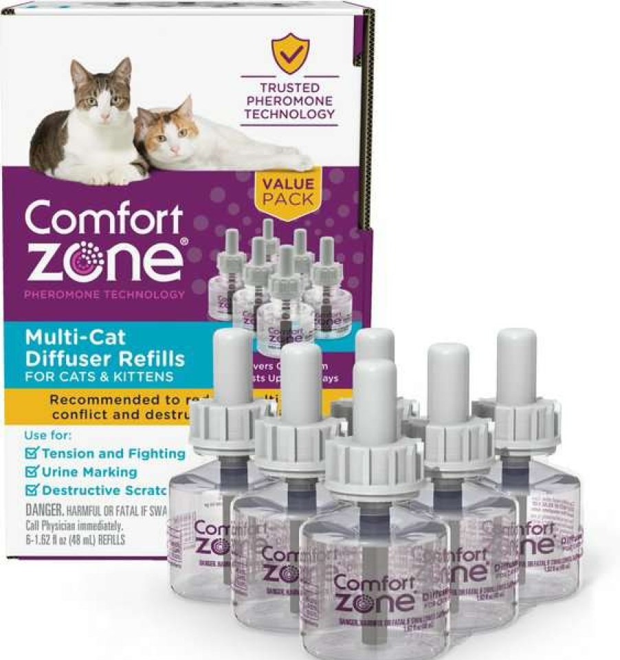 Cat * | Comfort Zone Multi-Cat Calming Diffuser Refill For Cats, 30 Day Hot Sale