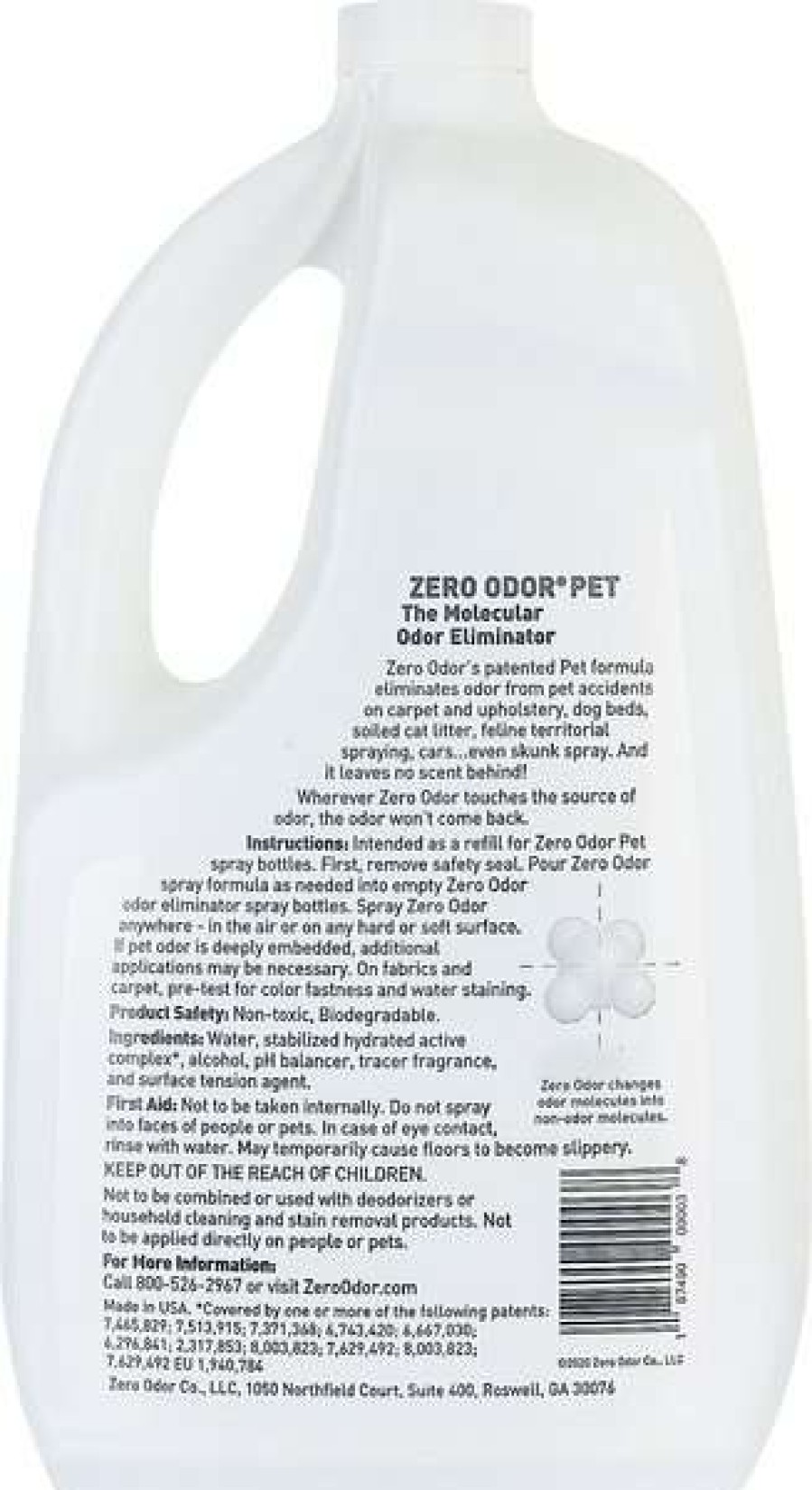 Cleaning & Potty * | Zero Odor Pet Odor Eliminator, 64-Oz Bottle Discount