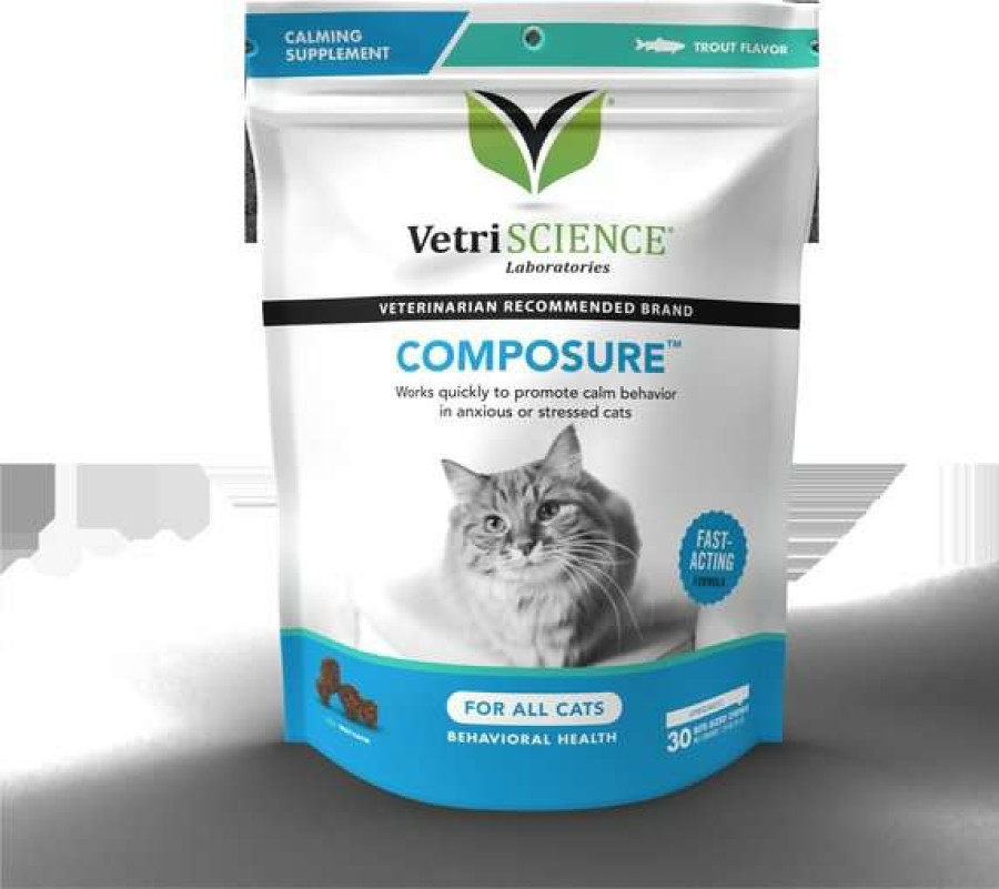 Cat * | Vetriscience Composure Trout Flavored Soft Chews Calming Supplement For Cats, 30 Count Hot Sale