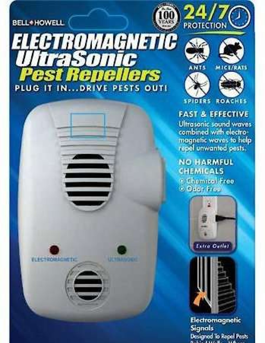 Cleaning & Potty * | Bell + Howell Electromagnetic Ultrasonic Pest Repeller Discount