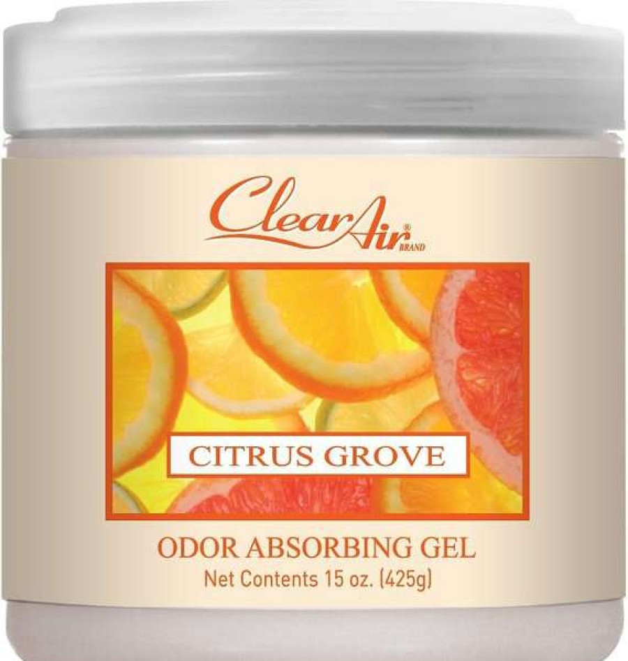 Cleaning & Potty * | Clear Air Odor Citrus Grove Absorbing Solid Gel, 15-Oz Jar Discount