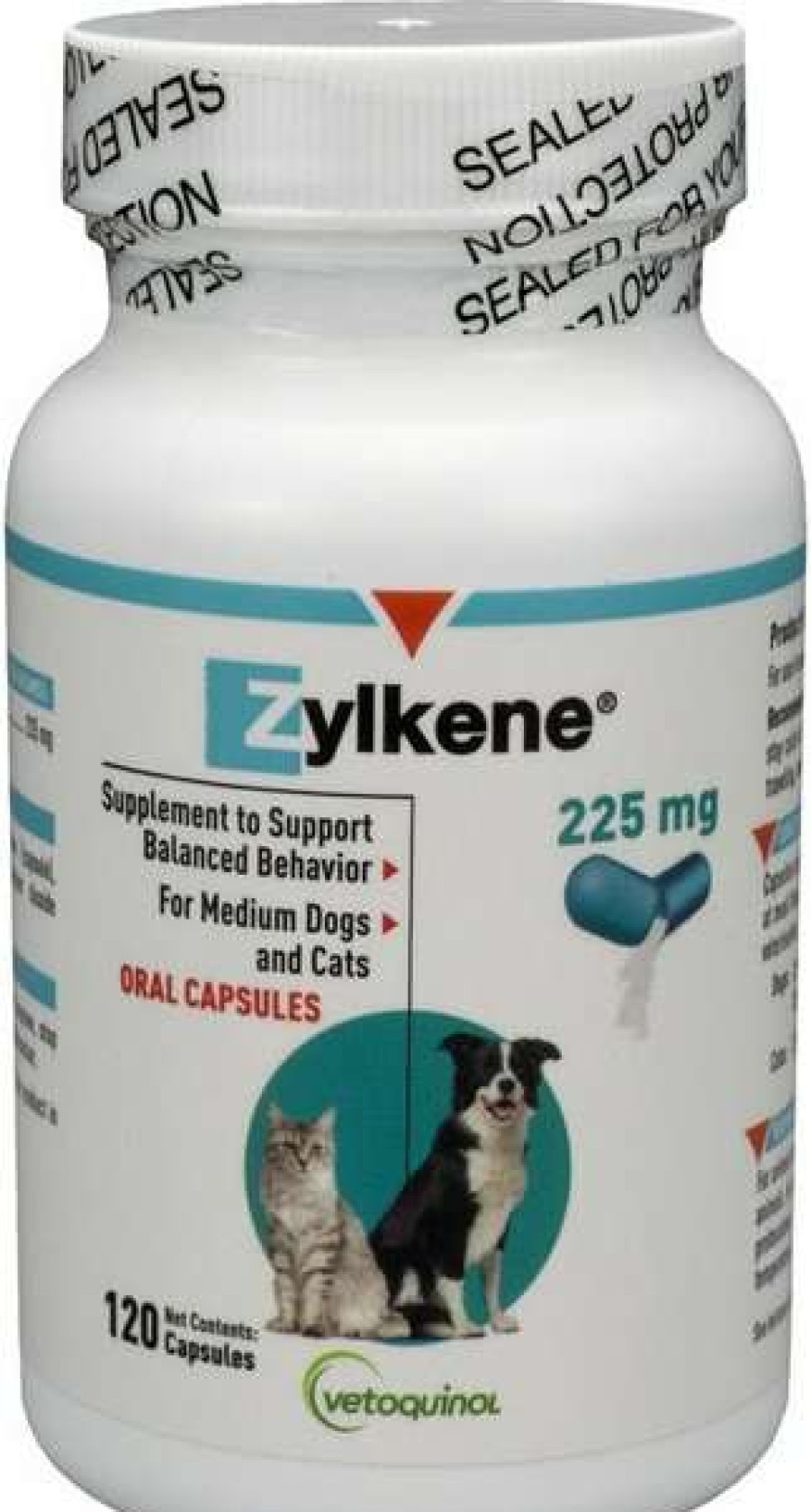 Cat * | Vetoquinol Zylkene 225-Mg Capsules Calming Supplement For Medium Dogs & Cats, 120 Count Shop