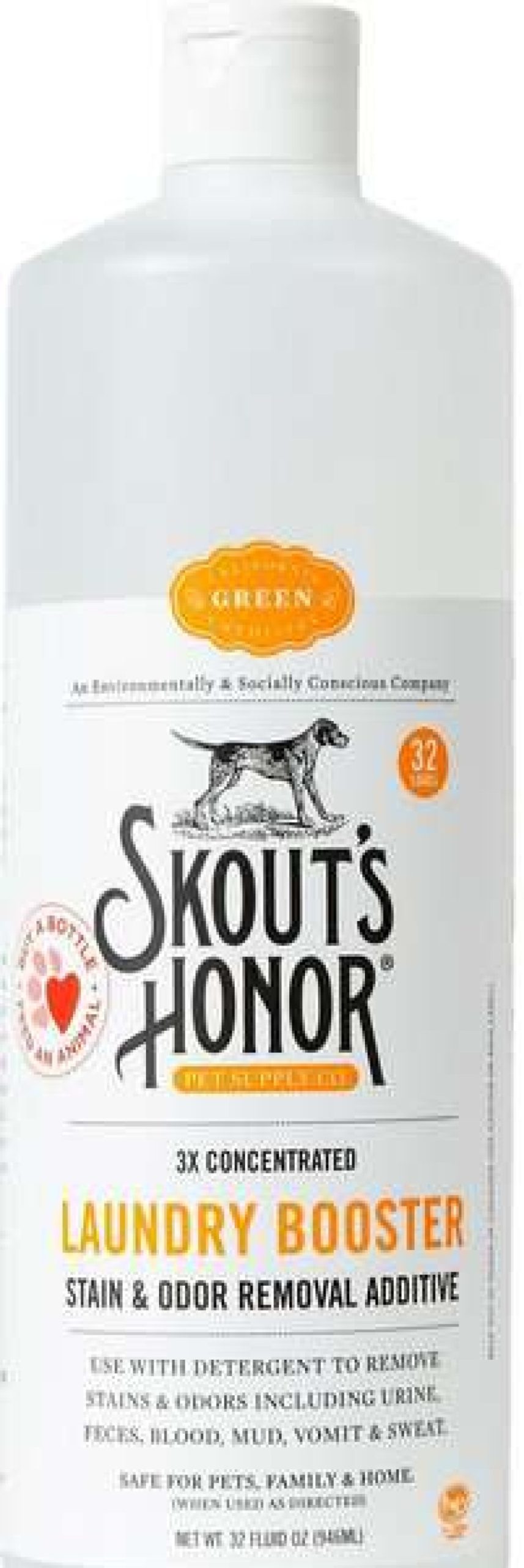 Cleaning & Potty * | Skout'S Honor Laundry Booster Stain & Odor Removal Additive, 32-Oz Bottle Store