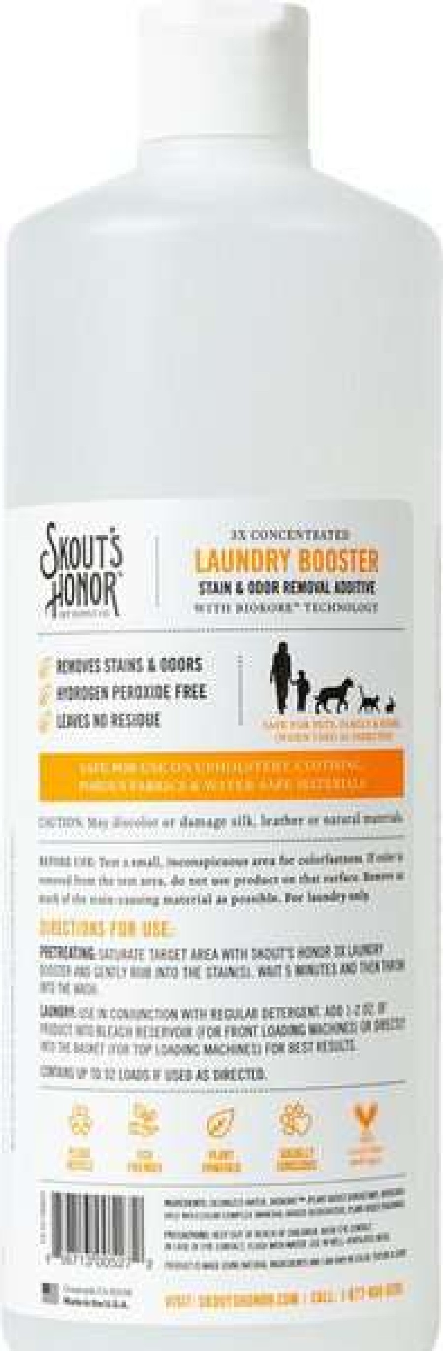 Cleaning & Potty * | Skout'S Honor Laundry Booster Stain & Odor Removal Additive, 32-Oz Bottle Store