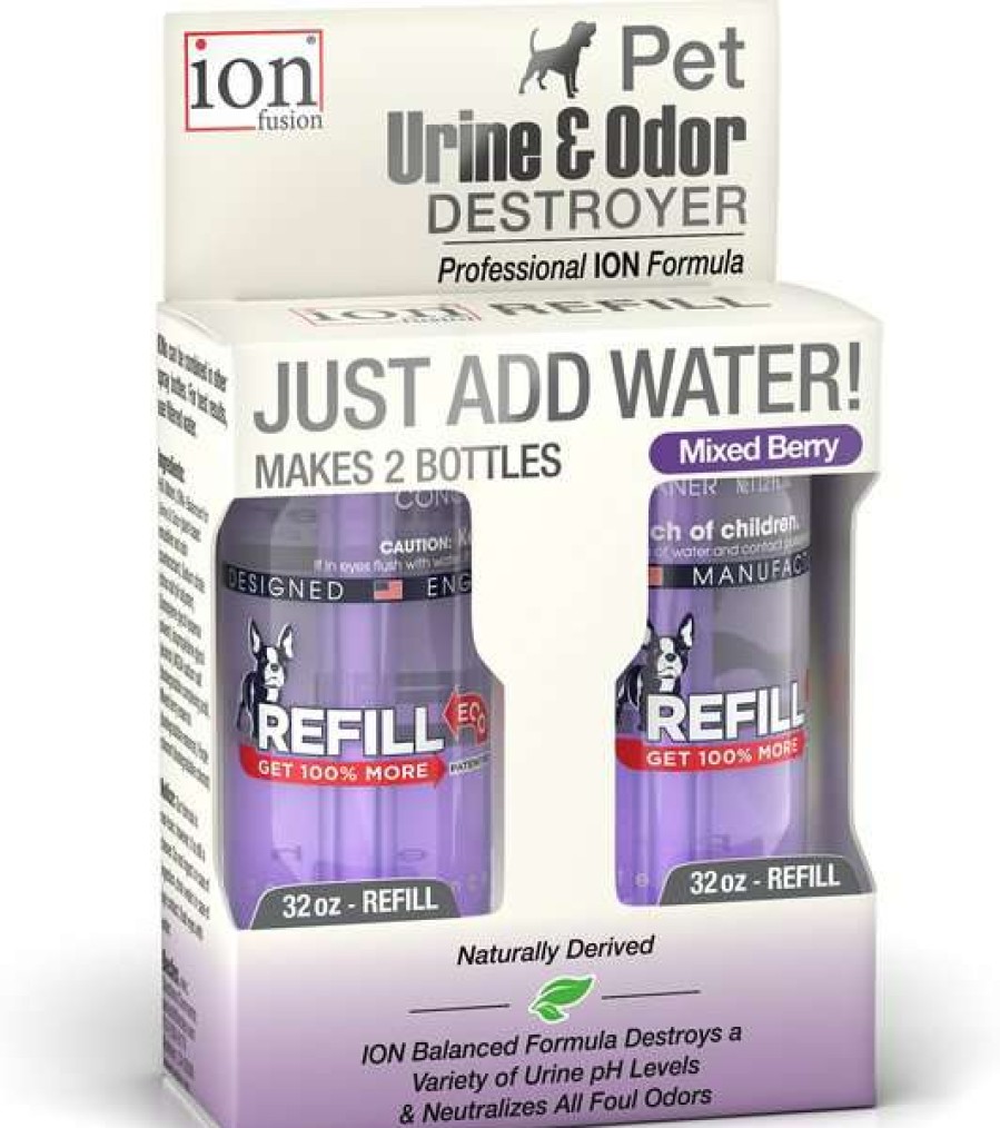 Cleaning & Potty * | Ion Fusion Professional Ion Formula Mixed Berry Pet Urine & Odor Destroyer Refill, 32-Oz, 2 Count Outlet