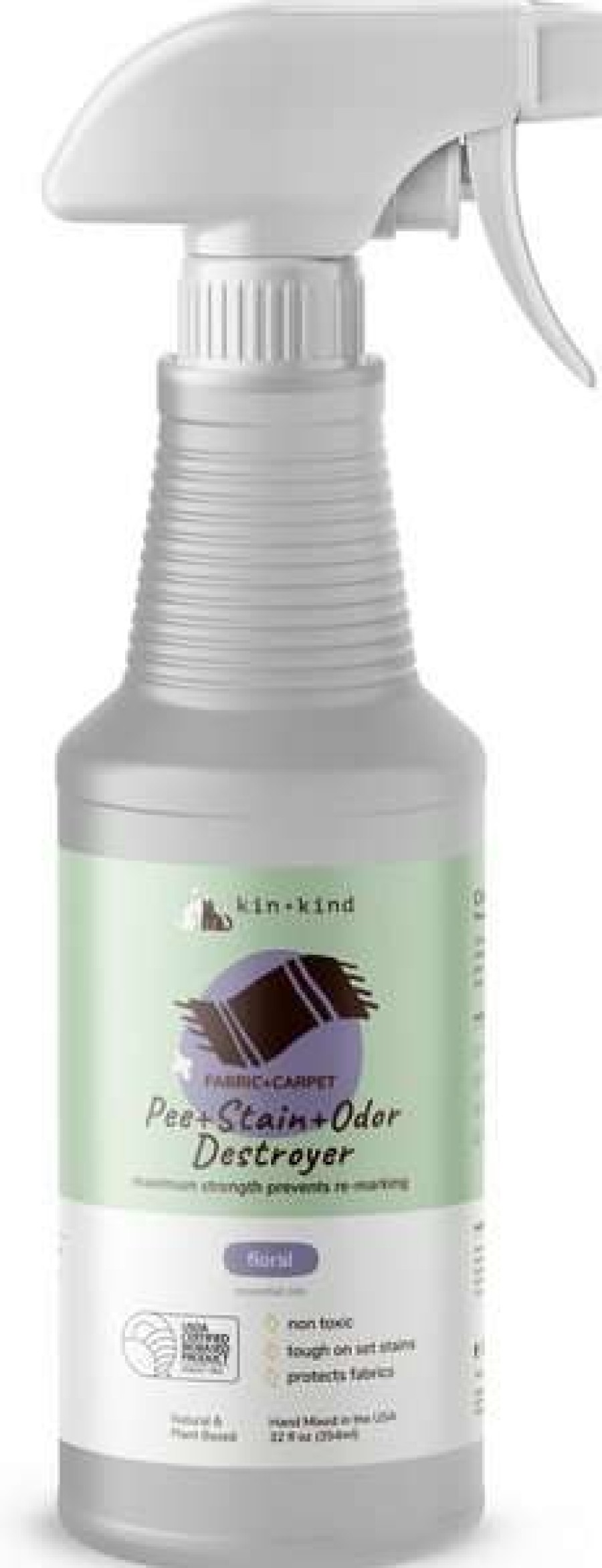 Cleaning & Potty * | Kin+Kind Floral Scent Pee + Stain + Odor Destroyer, 32-Oz Bottle Discount