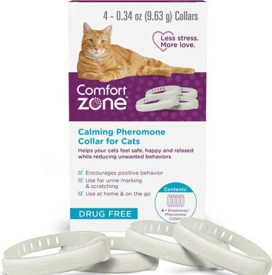 Cat * | Comfort Zone Calming Pheromone Breakaway Cat Collar, 4 Count Promotions