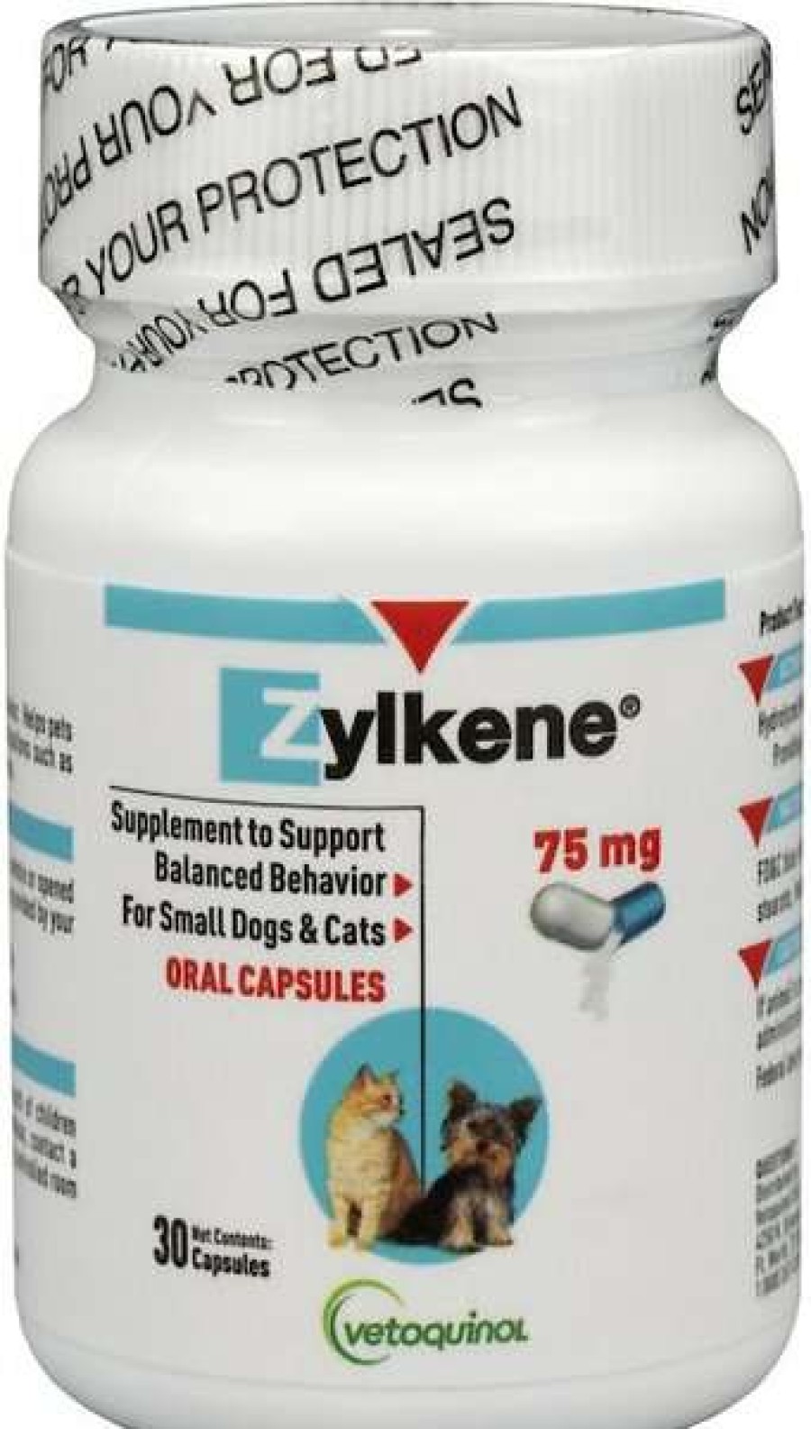 Cat * | Vetoquinol Zylkene 75-Mg Capsules Calming Supplement For Small Dogs & Cats Shop