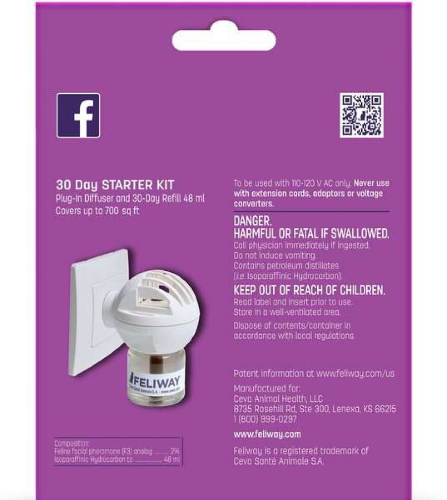 Cat * | Feliway Classic 30 Day Starter Kit Calming Diffuser For Cats Online