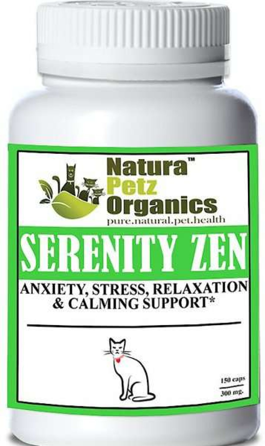 Cat * | Natura Petz Organics Serenity Zen Anxiety, Stress, Relaxation & Multi-Systems Calming Support* Cat Supplement, 150 Count Sale