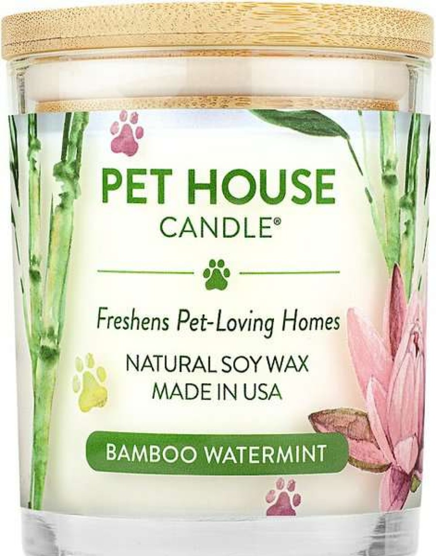 Home Goods * | Pet House Bamboo Watermint Natural Soy Candle, 9-Oz Jar Online