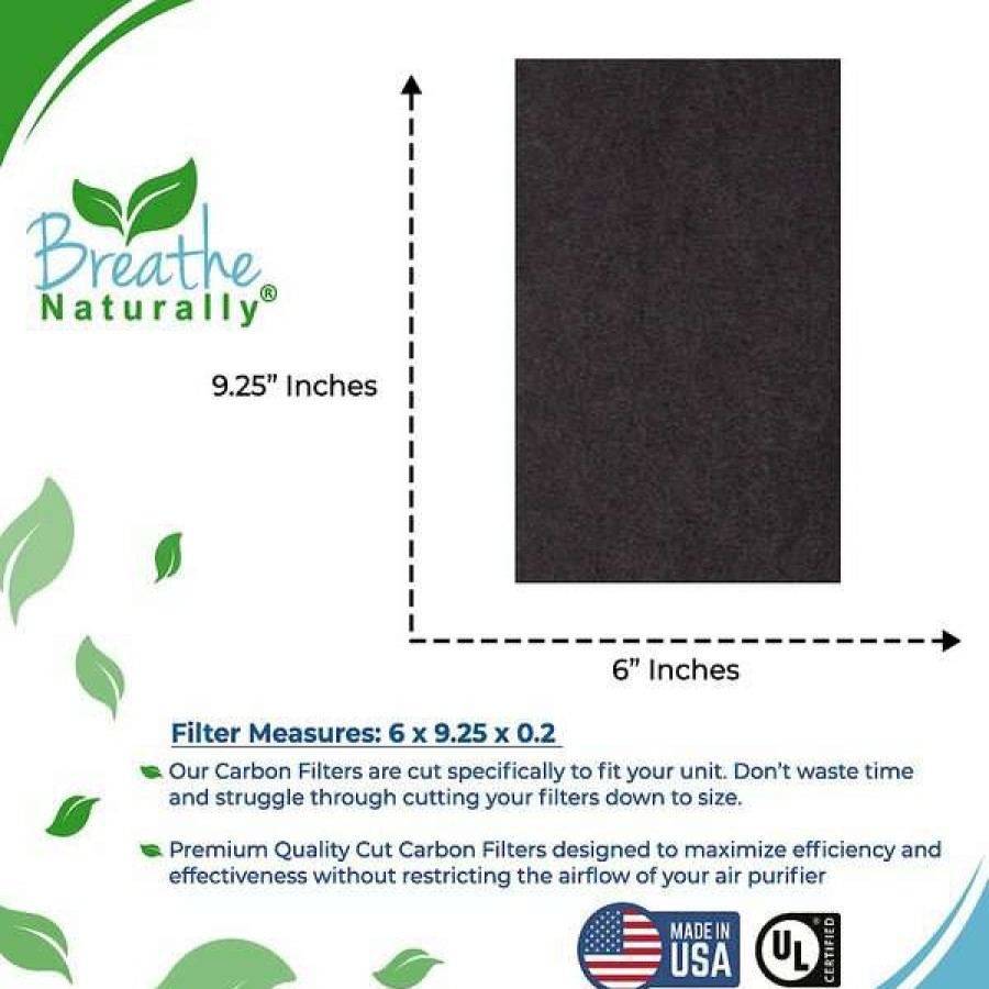 Cleaning & Potty * | Breathe Naturally Replacement Carbon Prefilters For Holmes Hapf60 Series Air Purifiers, 10 Count Shop