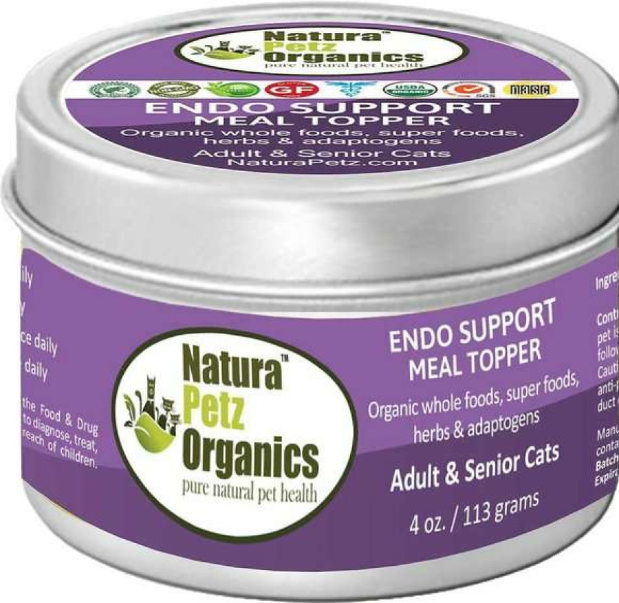 Cat * | Natura Petz Organics Endo Support Turkey Flavored Powder Hormone Supplement For Cats, 4-Oz Tin Outlet