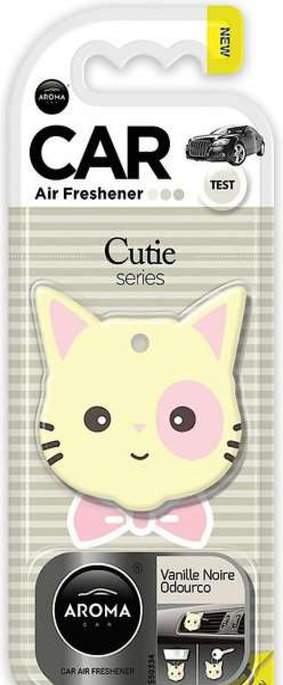 Cleaning & Potty * | Aroma Car Cutie Series Vanilla Car Air Freshener Discount