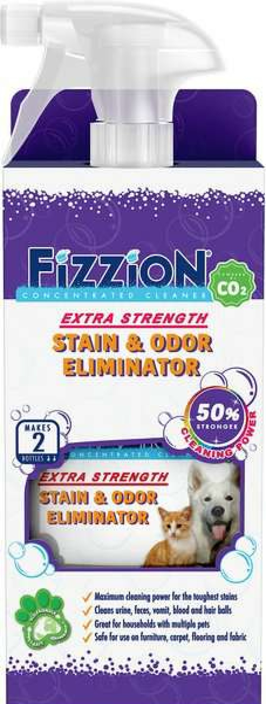 Cleaning & Potty * | Fizzion Extra Strength Stain & Odor Eliminator, 23-Oz Bottle Promotions