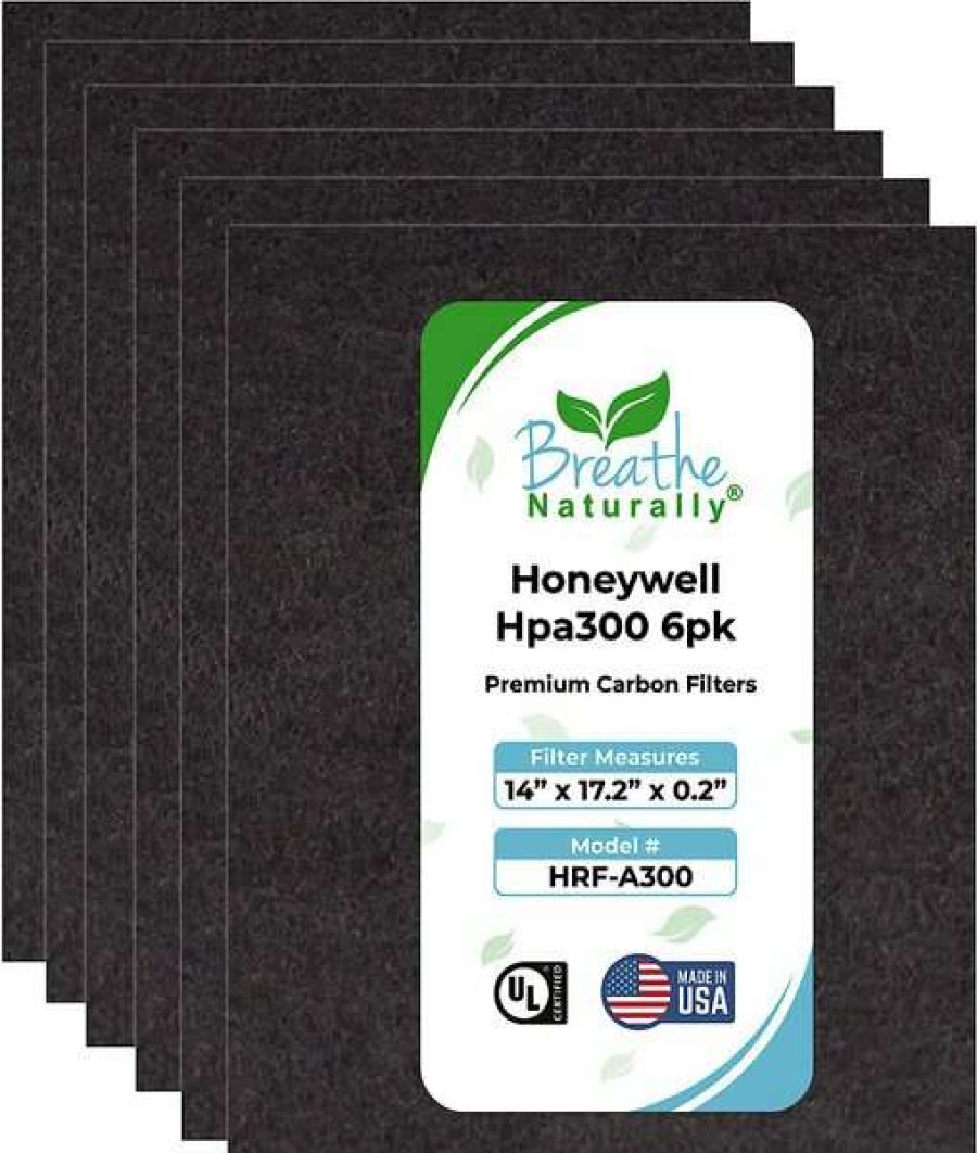 Cleaning & Potty * | Breathe Naturally Replacement Carbon Prefilters For Honeywell Hpa300 Series Air Purifiers, 6 Count Shop