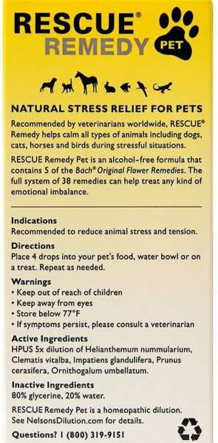 Cat * | Rescue Remedy Stress Relief Pet Supplement Online