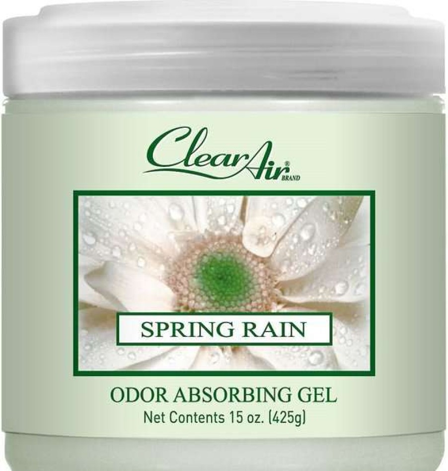 Cleaning & Potty * | Clear Air Odor Spring Rain Absorbing Solid Gel, 15-Oz Jar Store