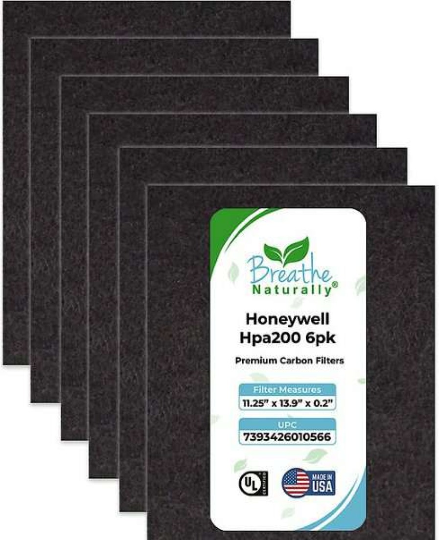 Cleaning & Potty * | Breathe Naturally Replacement Carbon Prefilters For Honeywell Hpa200 Series Air Purifiers, 6 Count Online