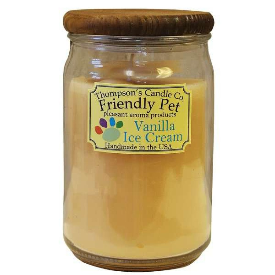 Home Goods * | Thompson'S Candle Co. Vanilla Ice Cream Scented Friendly Pet Candle Online