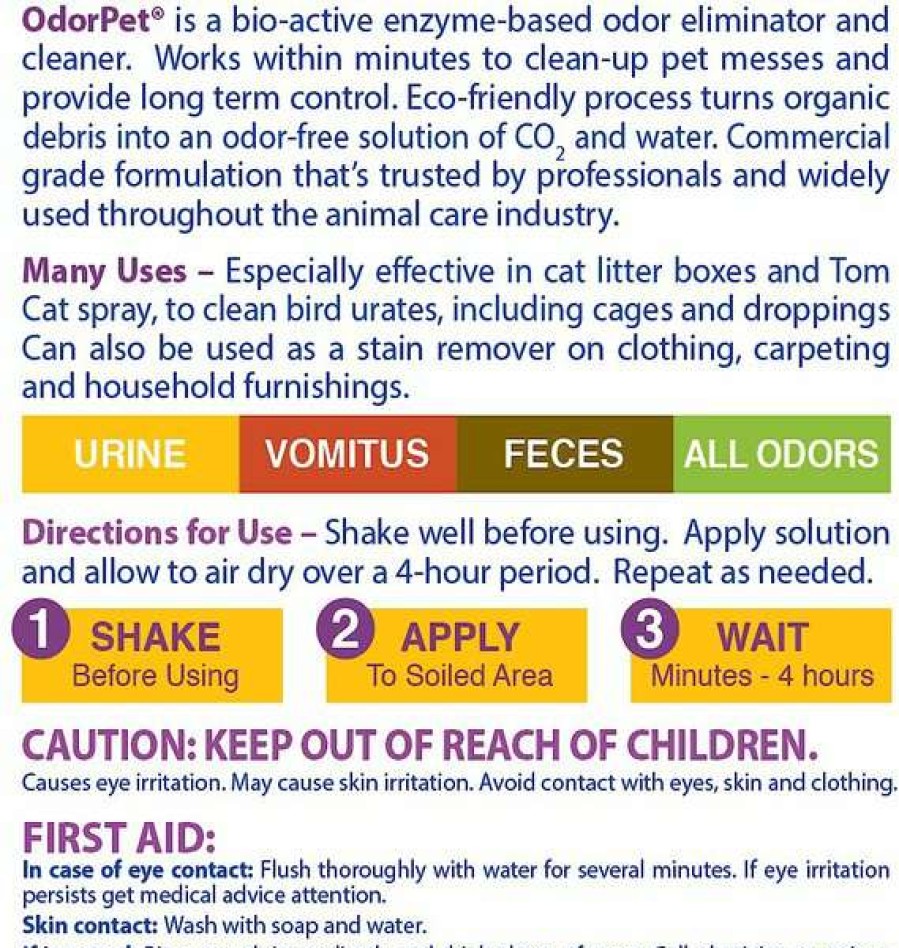 Cleaning & Potty * | Alpha Tech Pet Inc. Odorpet Cherry Fragrance Stain & Pet Odor Remover Free Delivery