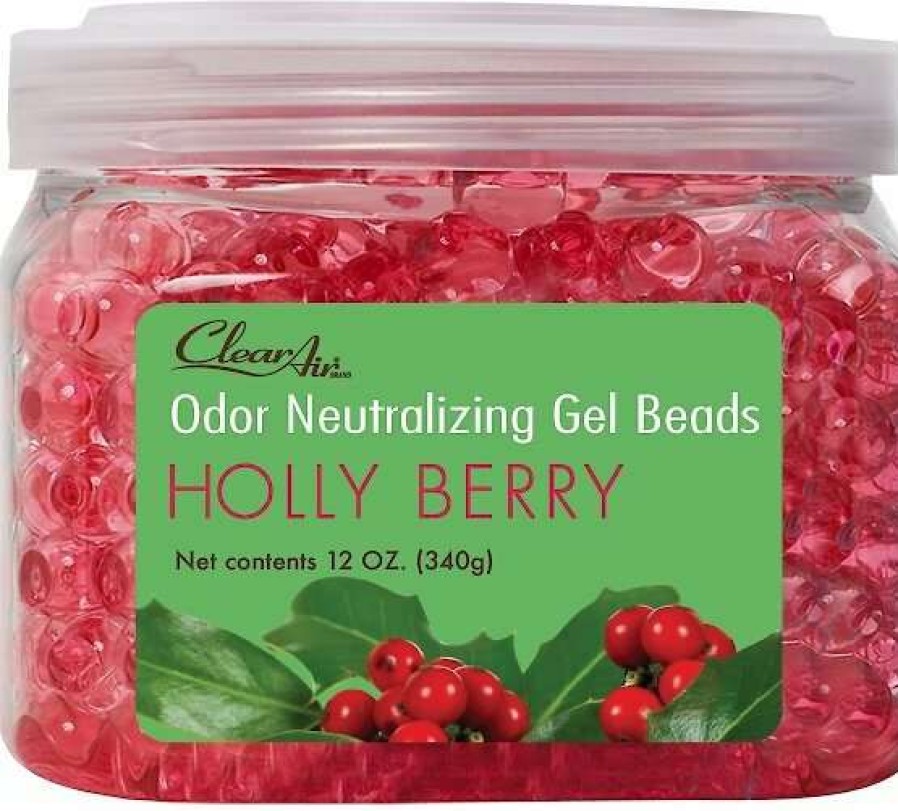 Cleaning & Potty * | Clear Air Holly Berry Neutralizing Gel Beads 12-Oz Jar Free Delivery