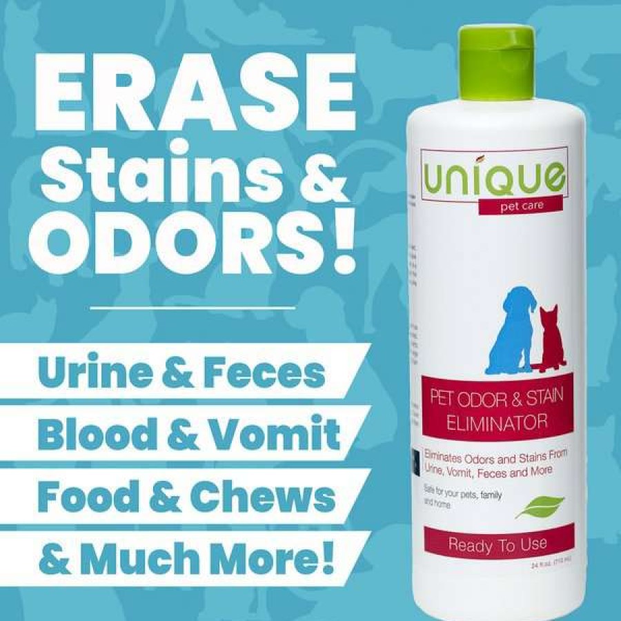 Cleaning & Potty * | Unique Pet Care Ready To Use Pet Odor & Stain Eliminator, 24-Oz Bottle Discount